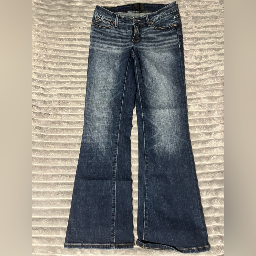 Buckle Blue Flare Women's Jeans